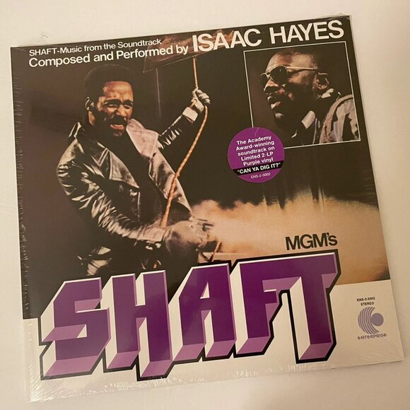 Isaac Hayes Shaft Soundtrack 2-LP ~ Ltd Ed Colored Vinyl (Purple) ~ New/Sealed! - Picture 2 of 3